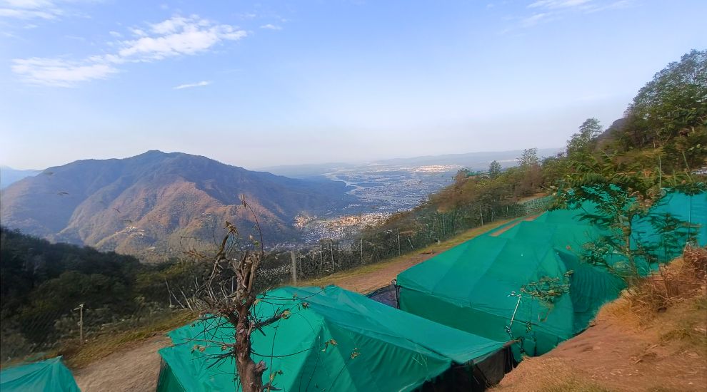 Camping-at-Kyarki-with-best-panoramic-view-of-Rishikesh-city