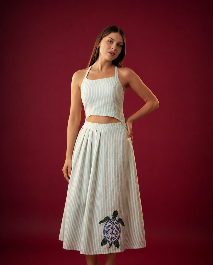Zykaz co-ord set - natural fabric fashion