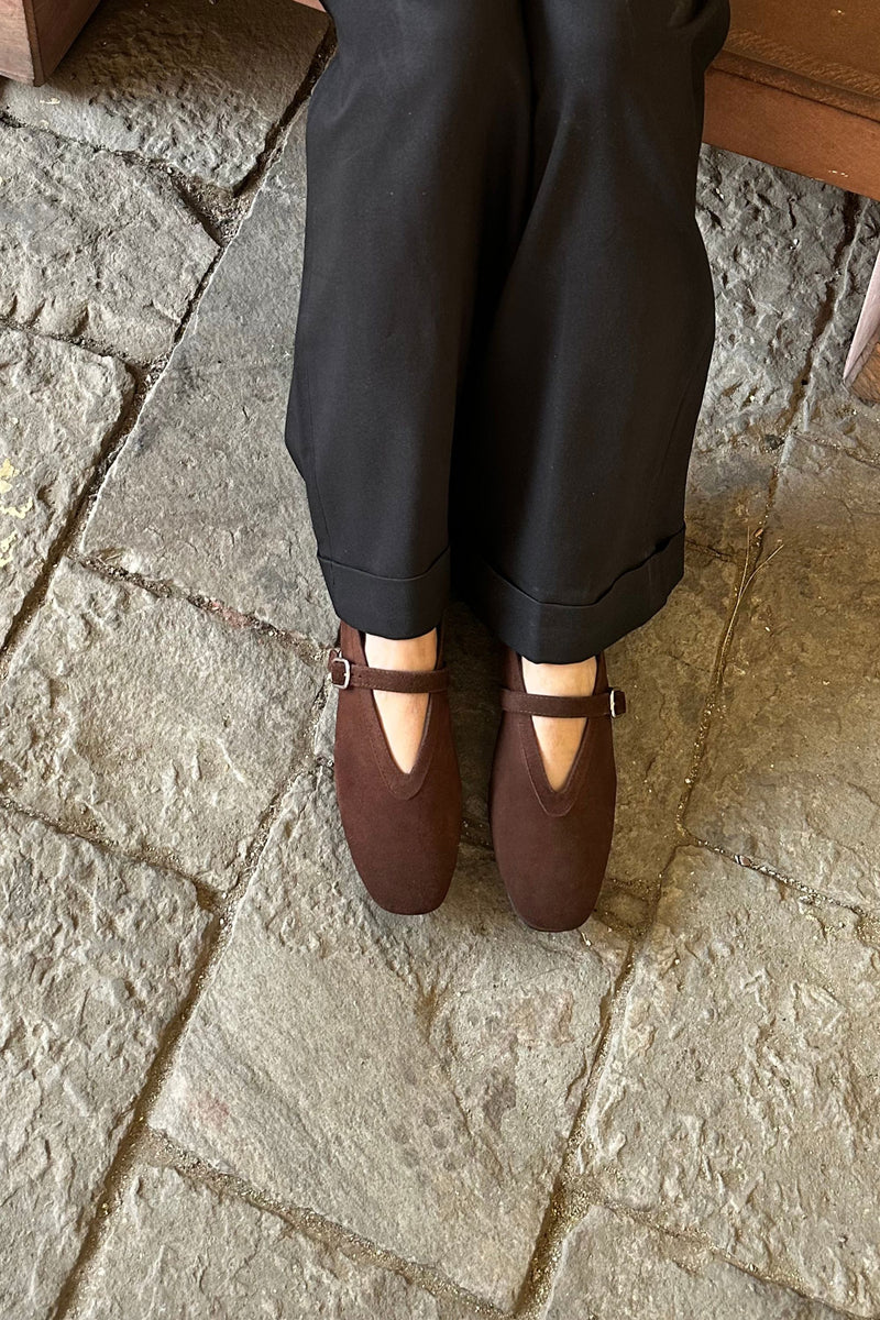 Mistry handcrafted leather ballet flats