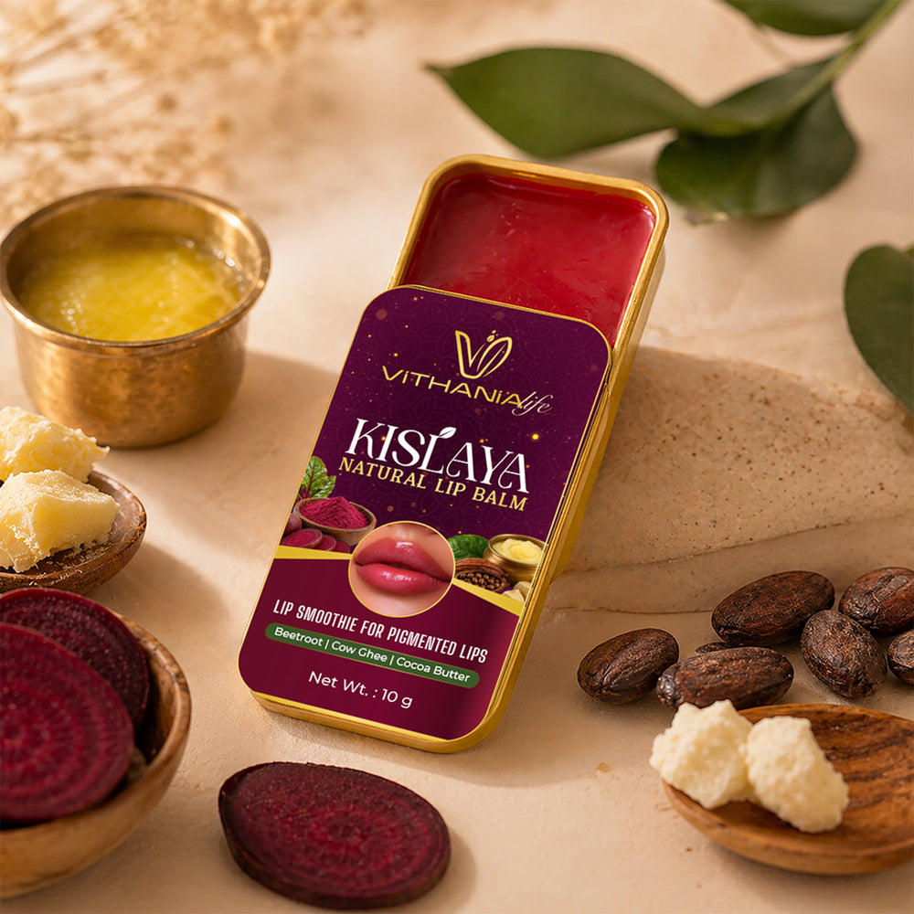 Vithania Life Store KISLAYA Natural Edible Lip Balm
