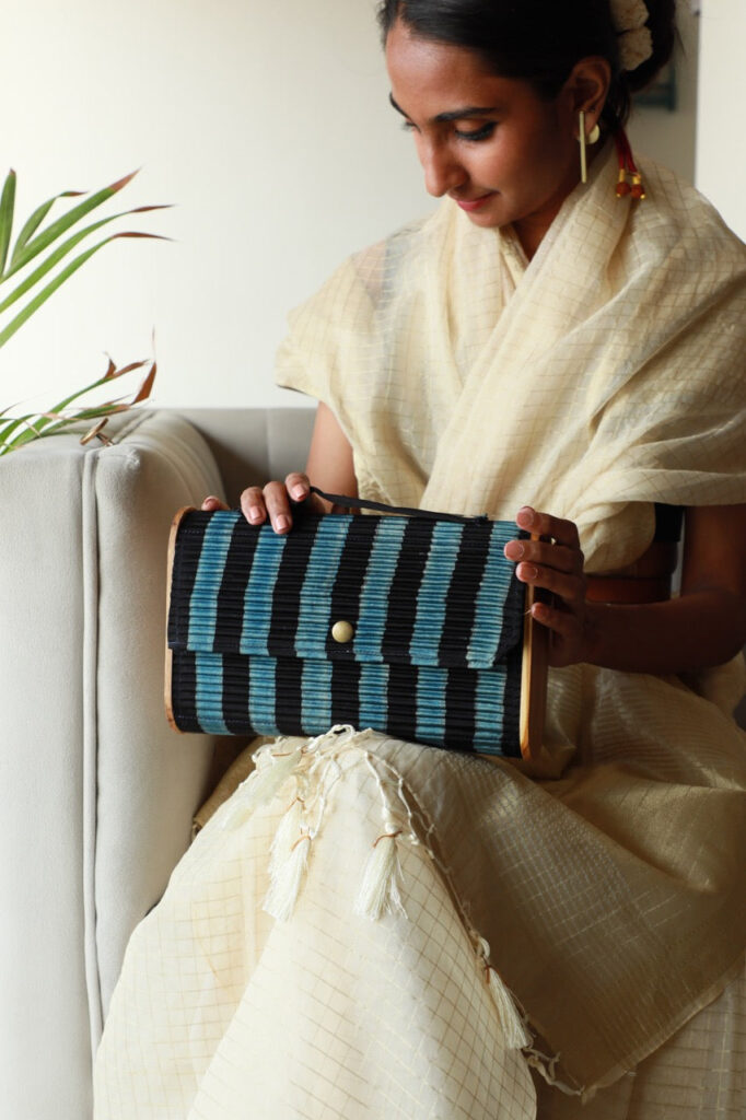 LukkaChuppi Upcycled Fabric Clutch 2