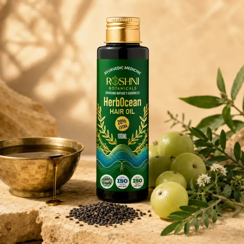 Roshni Botanicals HerbOcean classical Ayurvedic hair oil