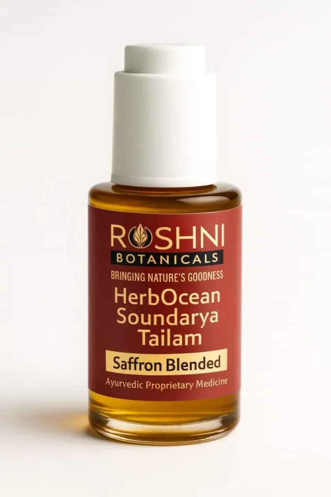Roshni Botanicals Soundarya Tailam Ayurvedic skin repair oil