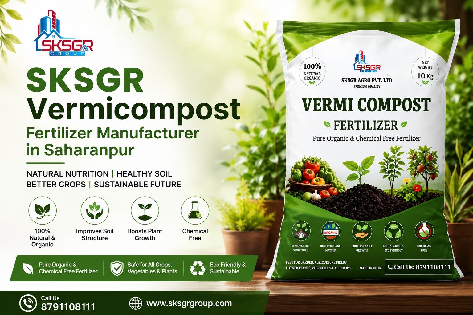 SKSGR Vermi Compost Fertilizer