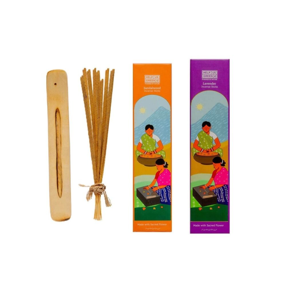 Help Us Green natural incense sticks lavender and sandalwood